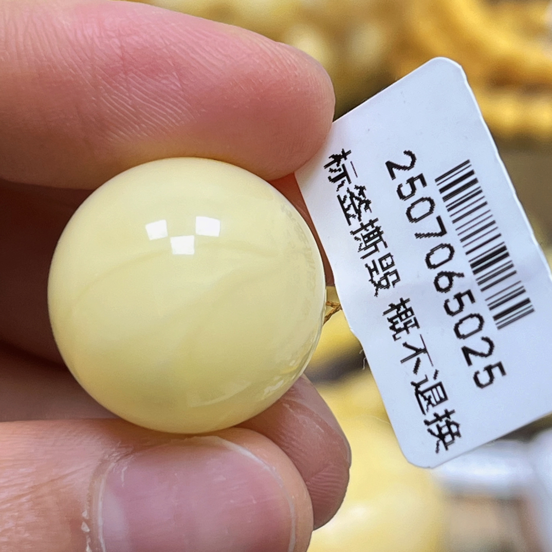 蜜之缘19.2mm.瑕.蜜之缘珠宝 天然琥珀蜜蜡