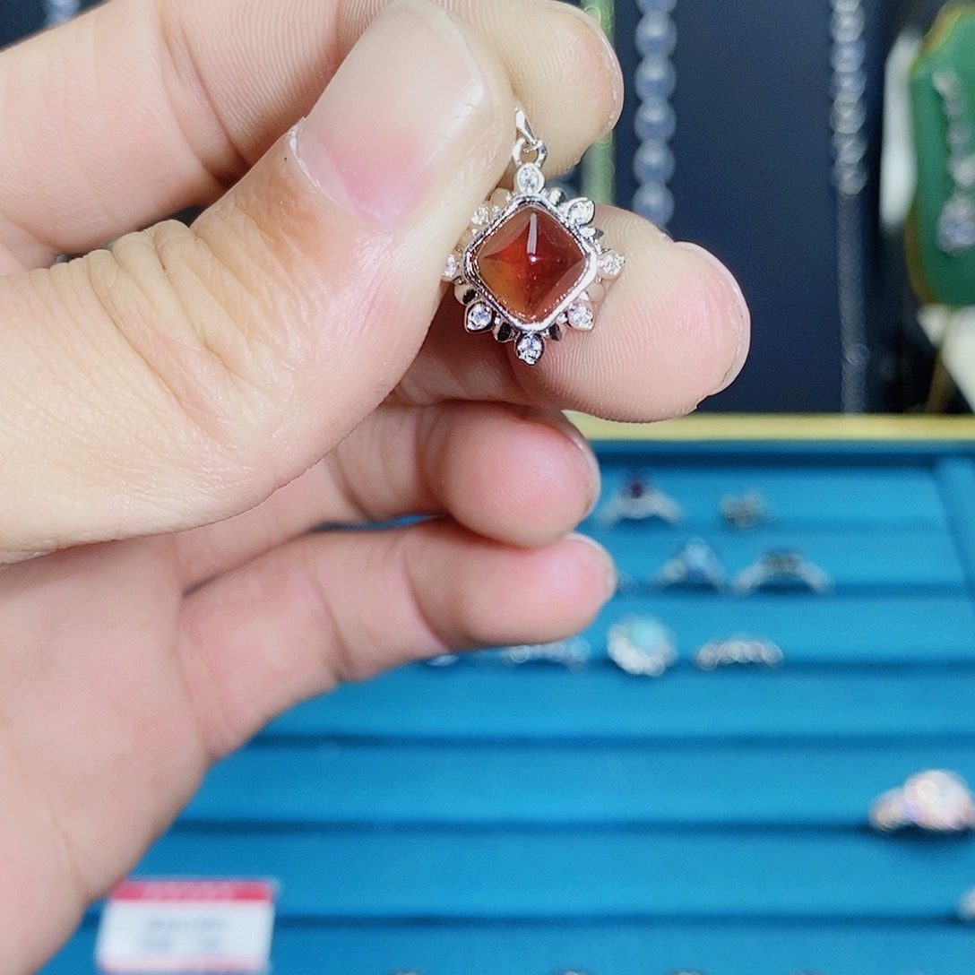 紫晶珠宝半成品银S925镶嵌