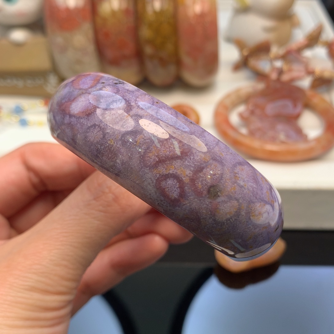 硅化珊瑚（珊瑚玉）手镯未镶嵌54.4口福利款