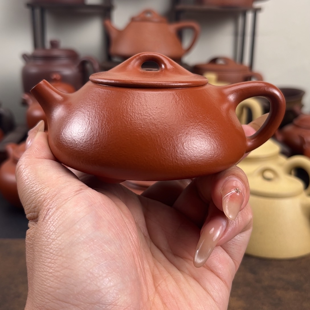 茶壶紫砂全手景舟石瓢140毫升