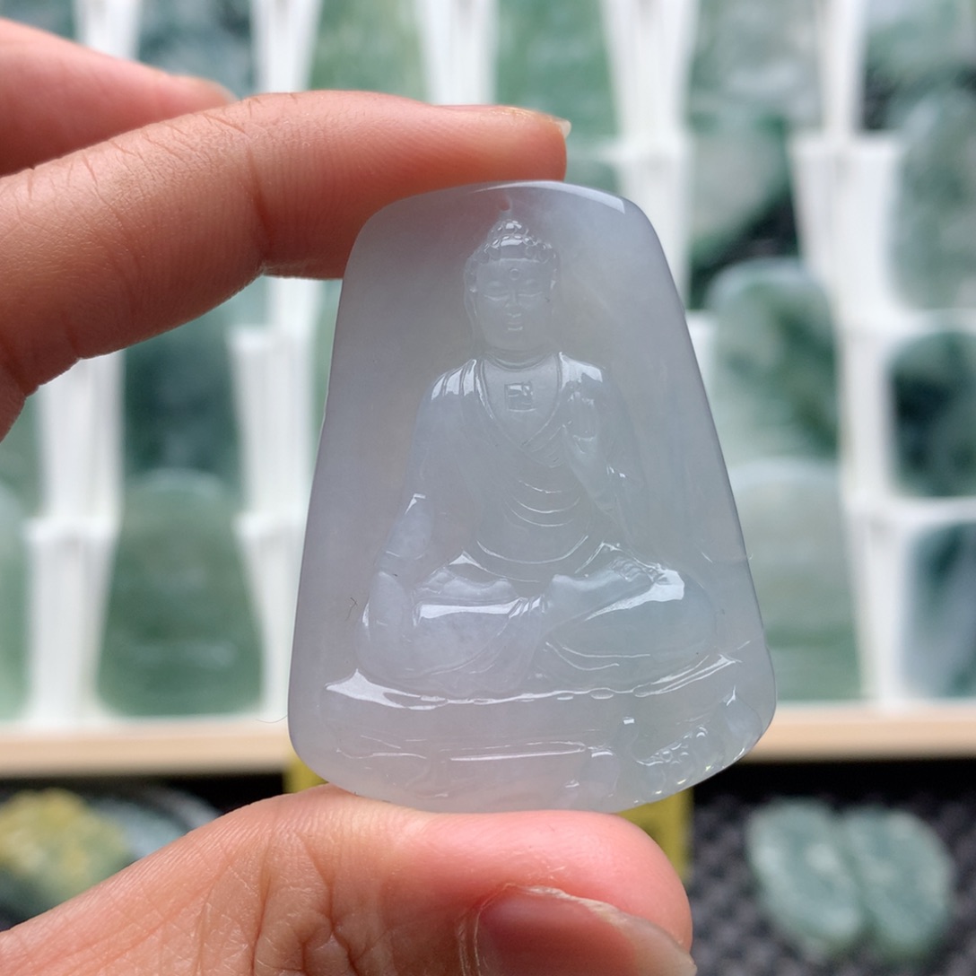 翡翠未镶嵌吊坠(不含链)阿弥