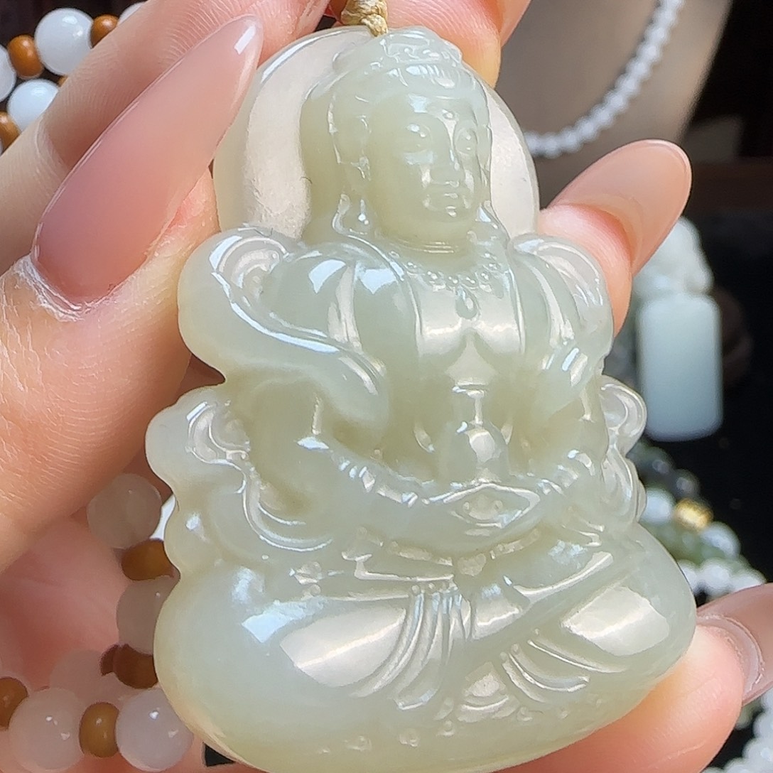 和田玉未镶嵌颈饰定制发货