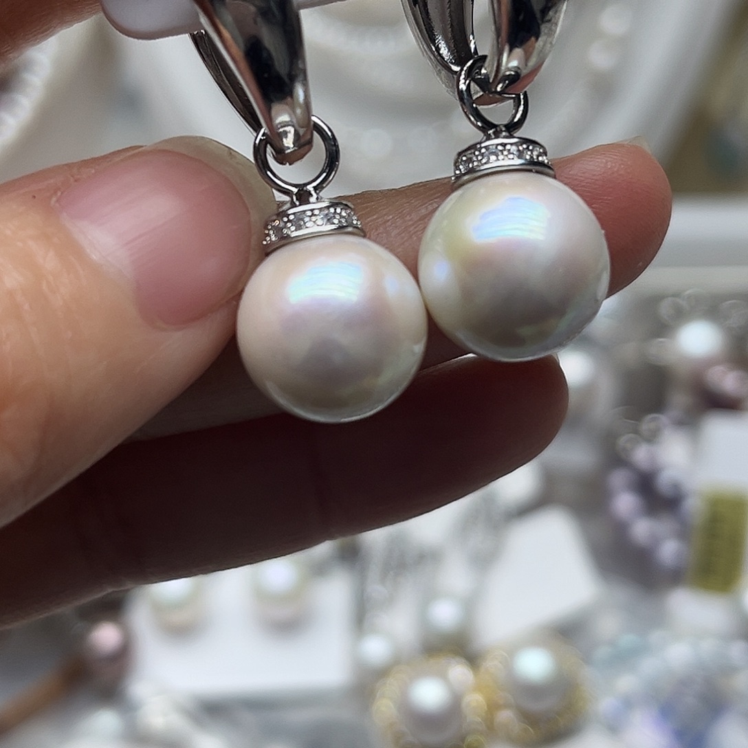 淡水珍珠未镶嵌耳钉