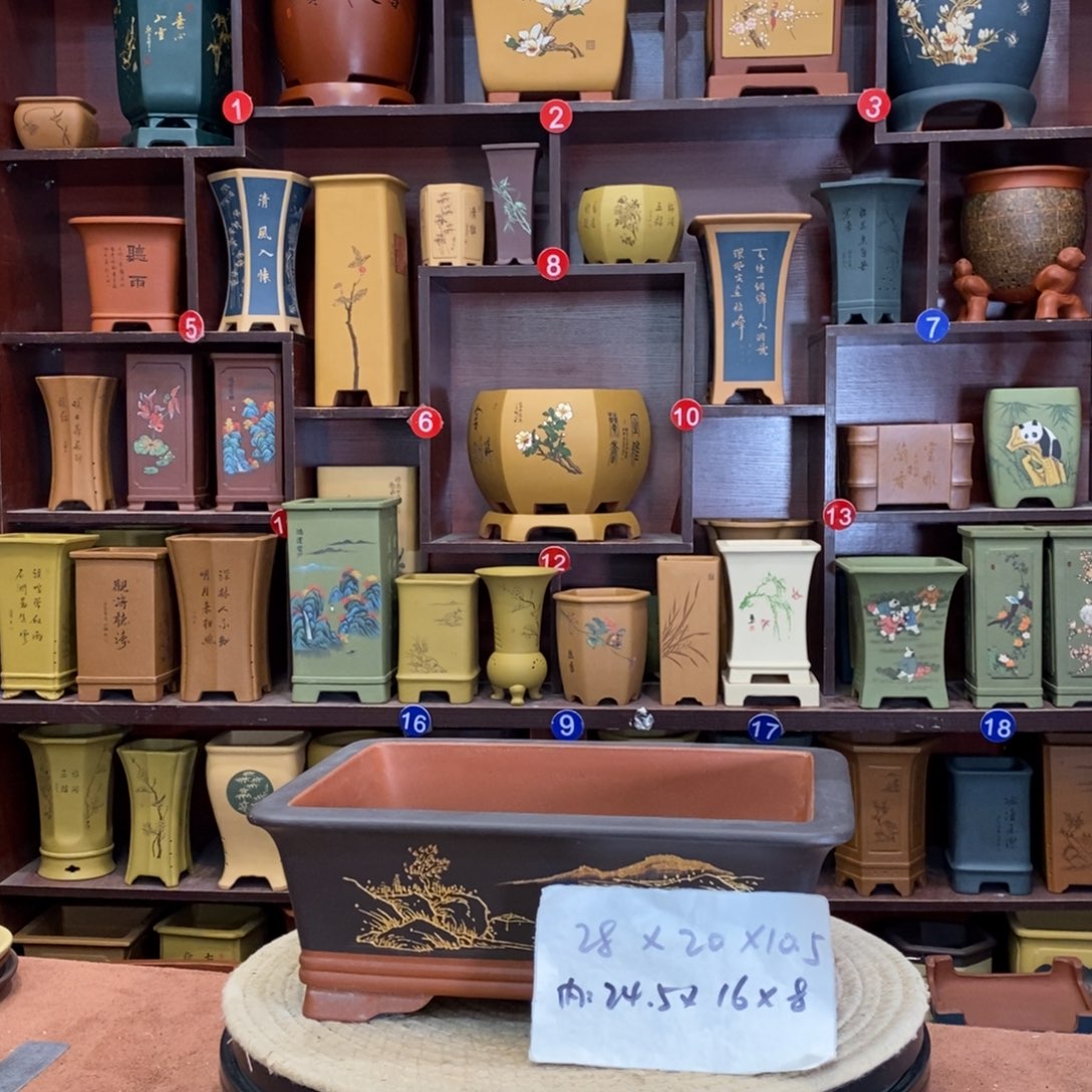 紫砂花盆紫砂花盆