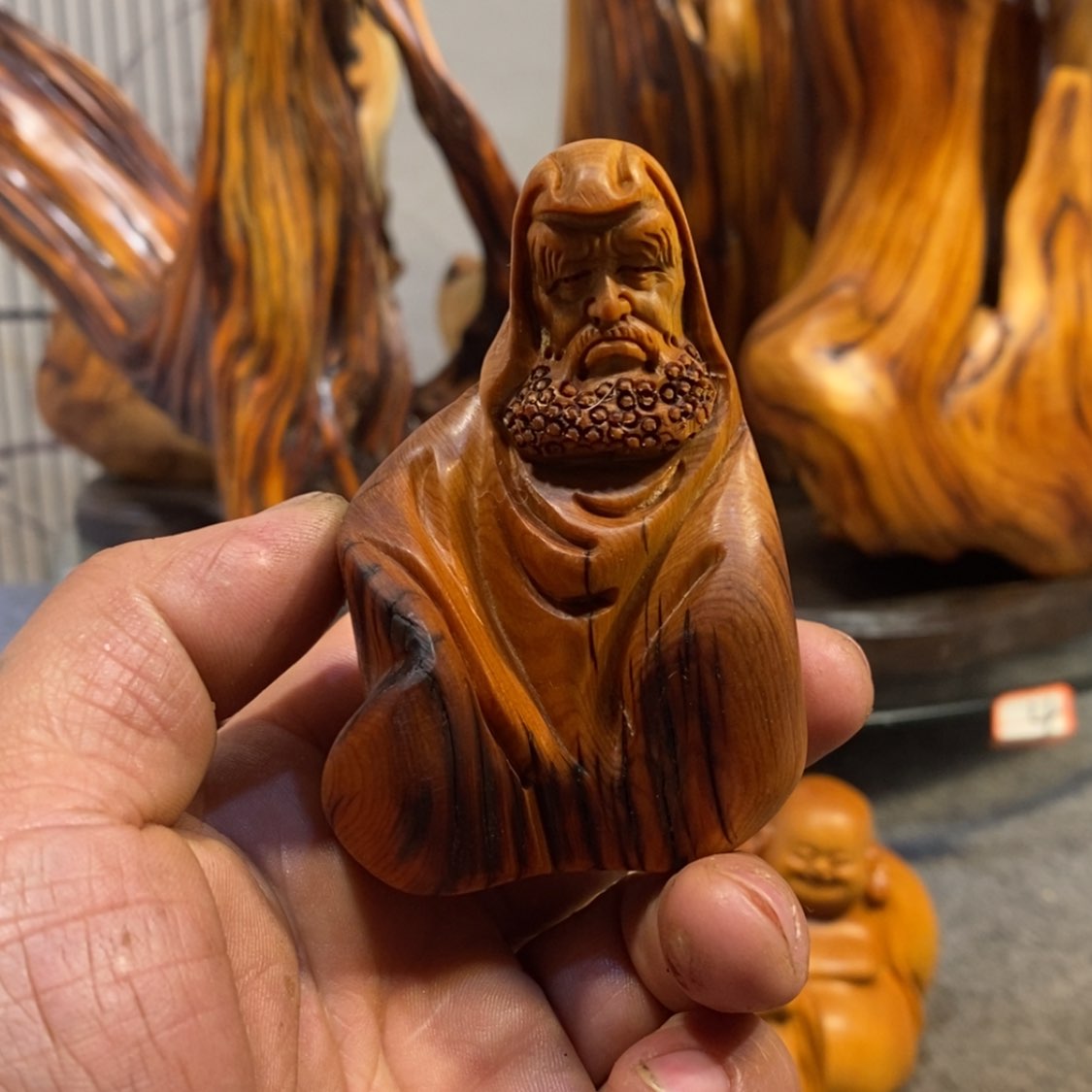 【闪购商品】柏木（崖柏）根雕木雕工艺品摆件家居装饰手把件