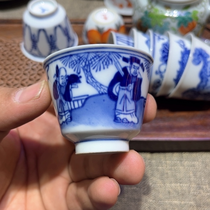 纯手绘精品盖碗杯