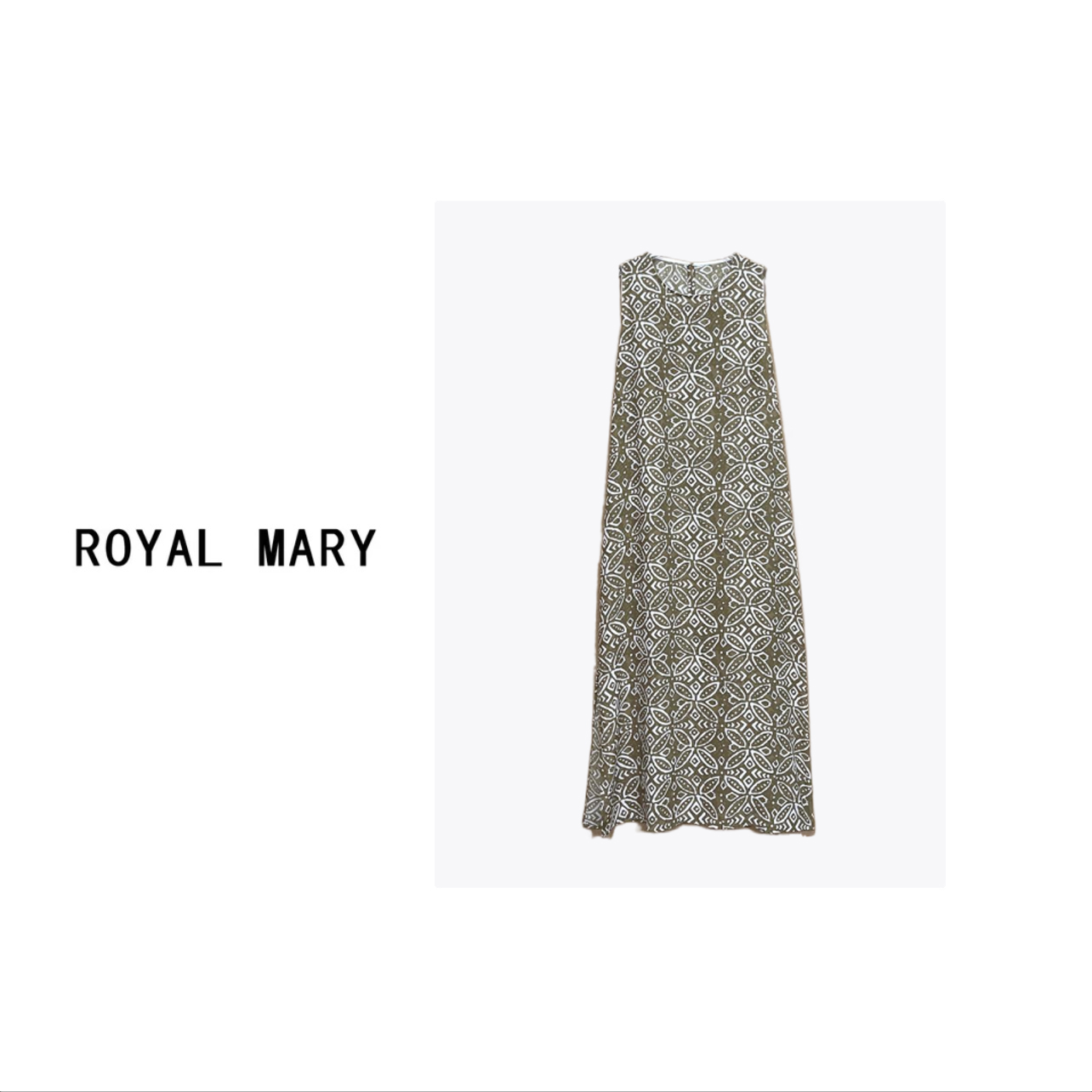 ROYAL MARY高奢时尚潮流优雅气质舒适百搭桑蚕丝纯色连衣裙WJ677