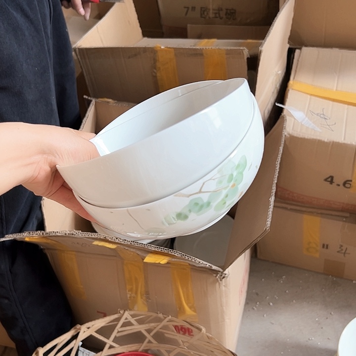 微瑕介意勿拍破损包赔 源气7英寸碗2只