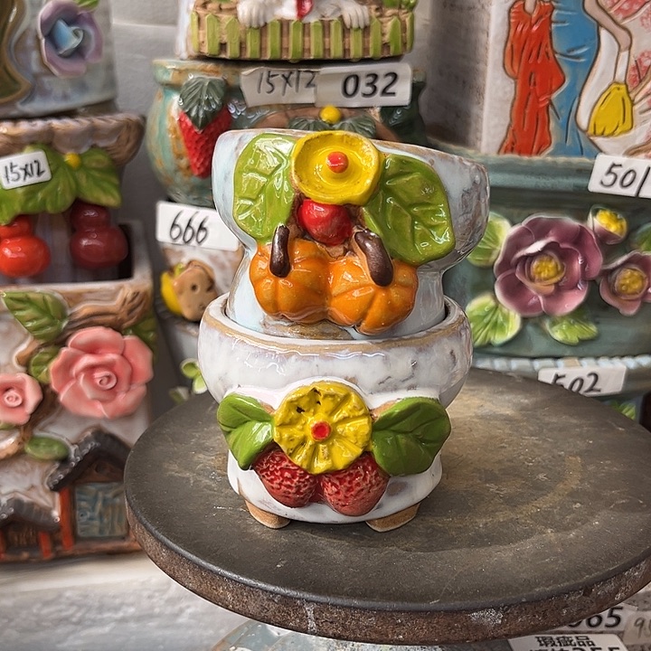 粗陶材质多肉花盆