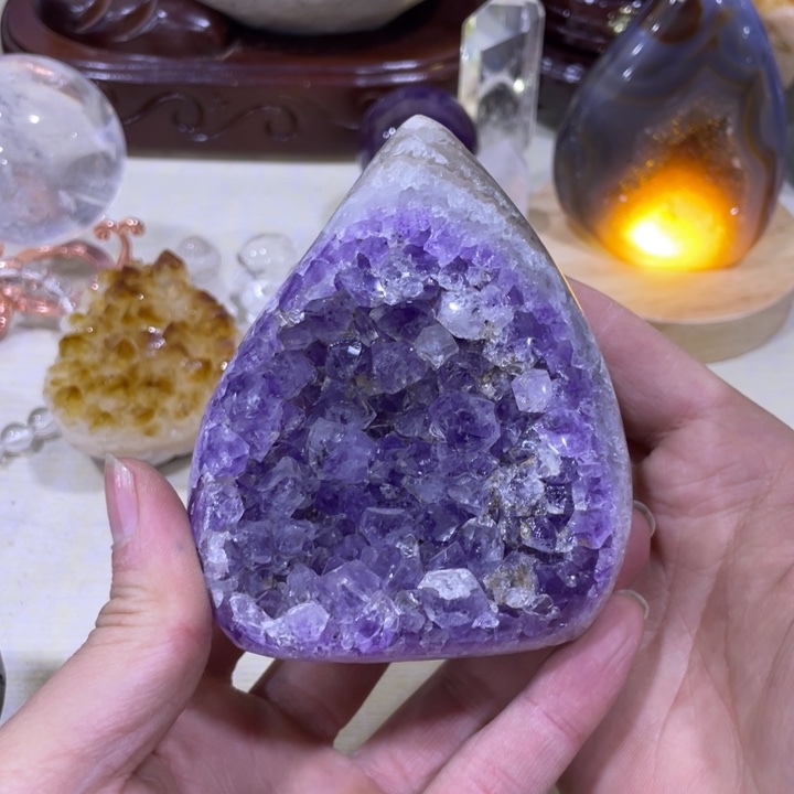 紫晶水晶夜灯未镶嵌