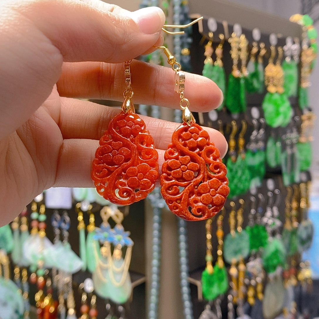 未镶嵌翡翠耳饰翡翠