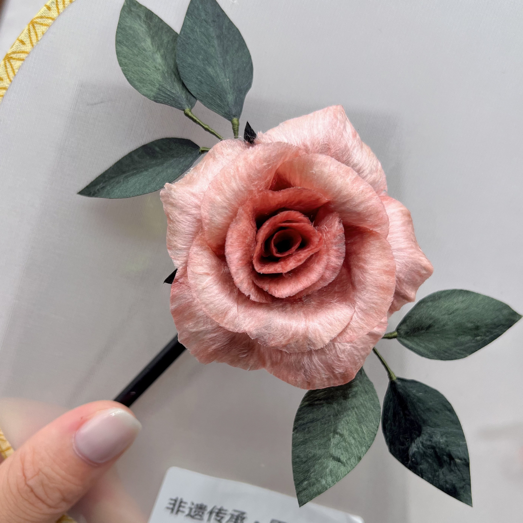 绒梦花语 非遗绒花 默认微瑕 少许色差