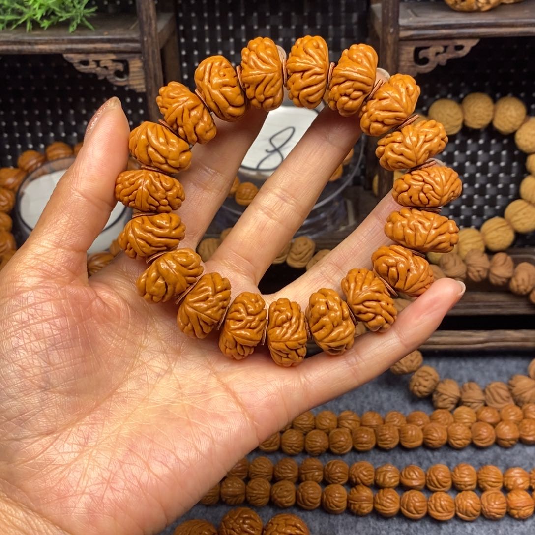 【闪购商品】文玩核桃手串桃核单圈