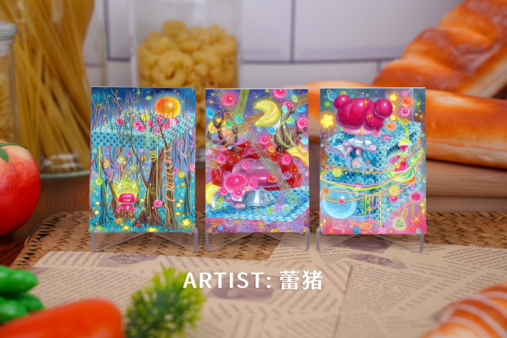 蕊思阿特 rays art《美食》系列手绘收藏卡牌