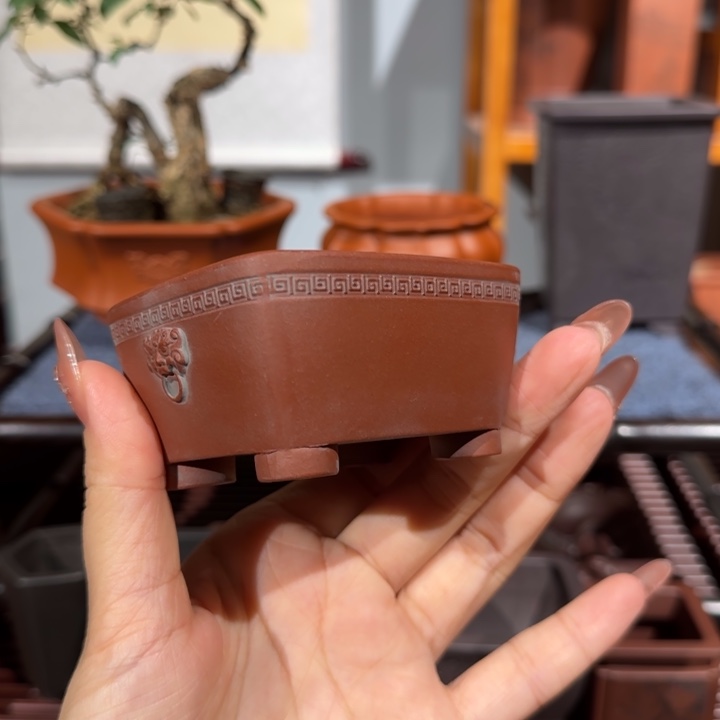 花盆紫砂半手工制作