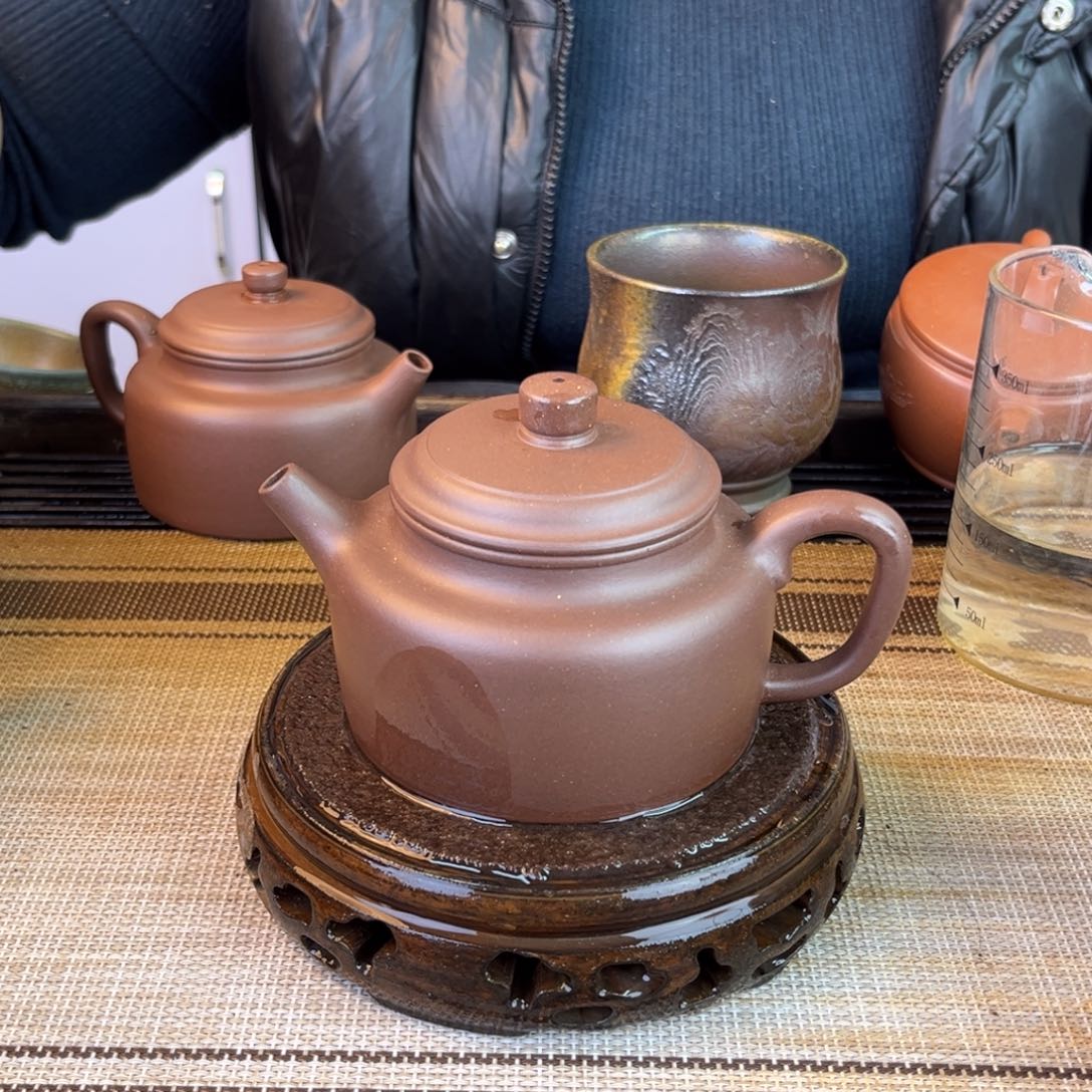 茶壶紫砂老紫泥260cc
