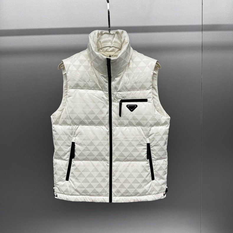 秋冬季高端欧货男士时尚百搭提花保暖立领绒马甲休闲外套24AW053