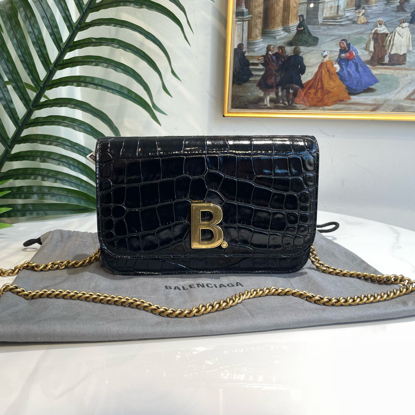 95新 Balenciaga/巴黎世家 御古屋/43883/豆腐链条包