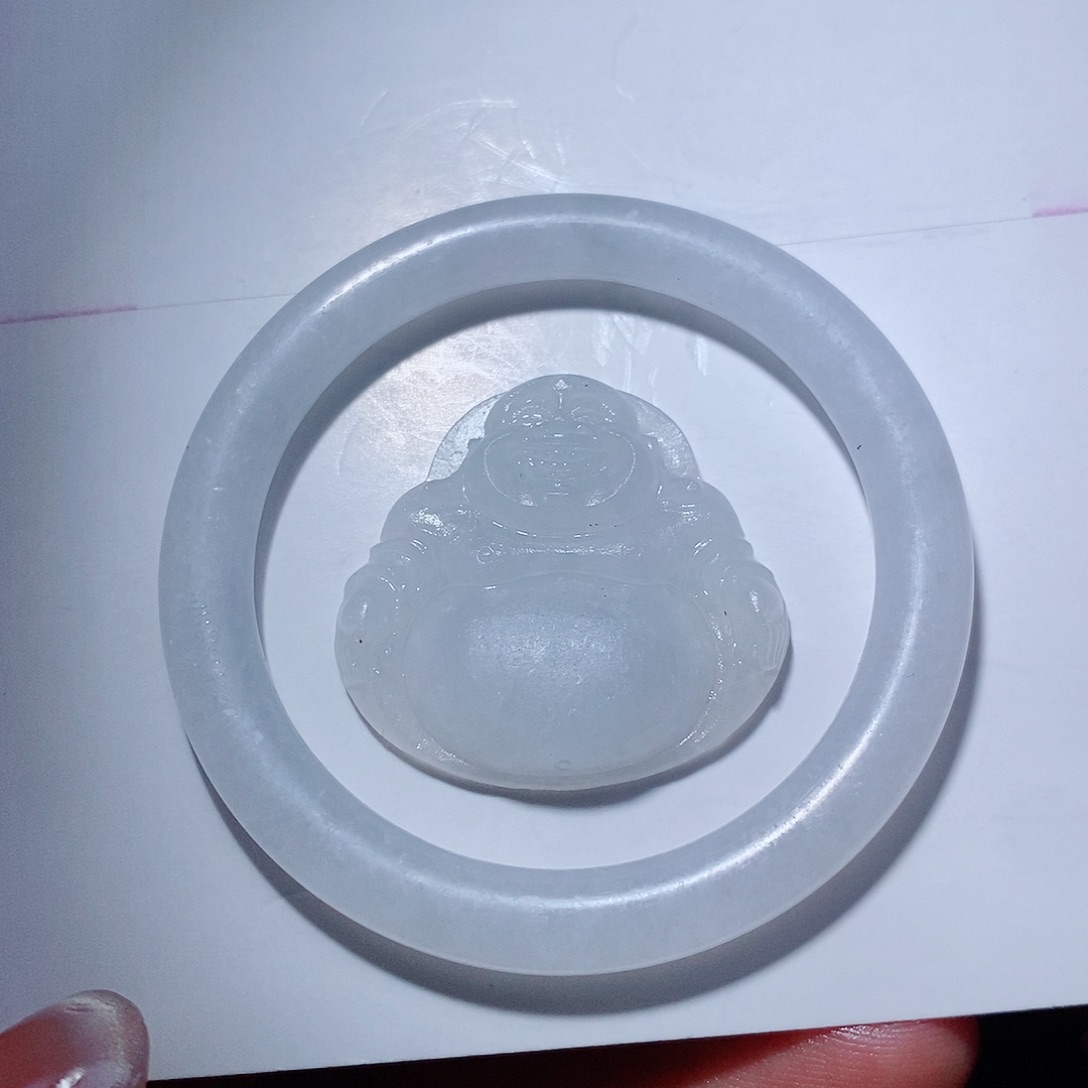 定制翡翠未镶嵌翡翠包编好一套