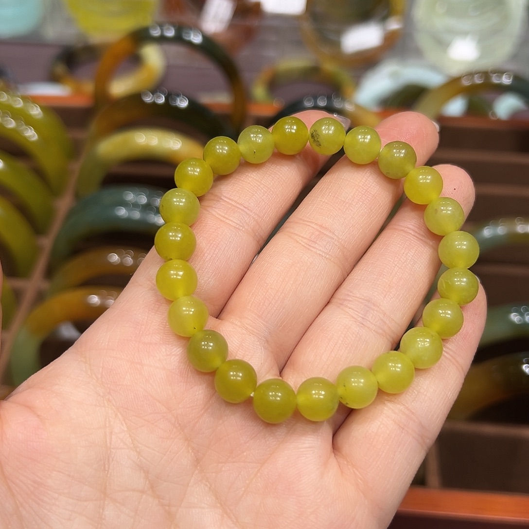 蛇纹石玉未镶嵌手链