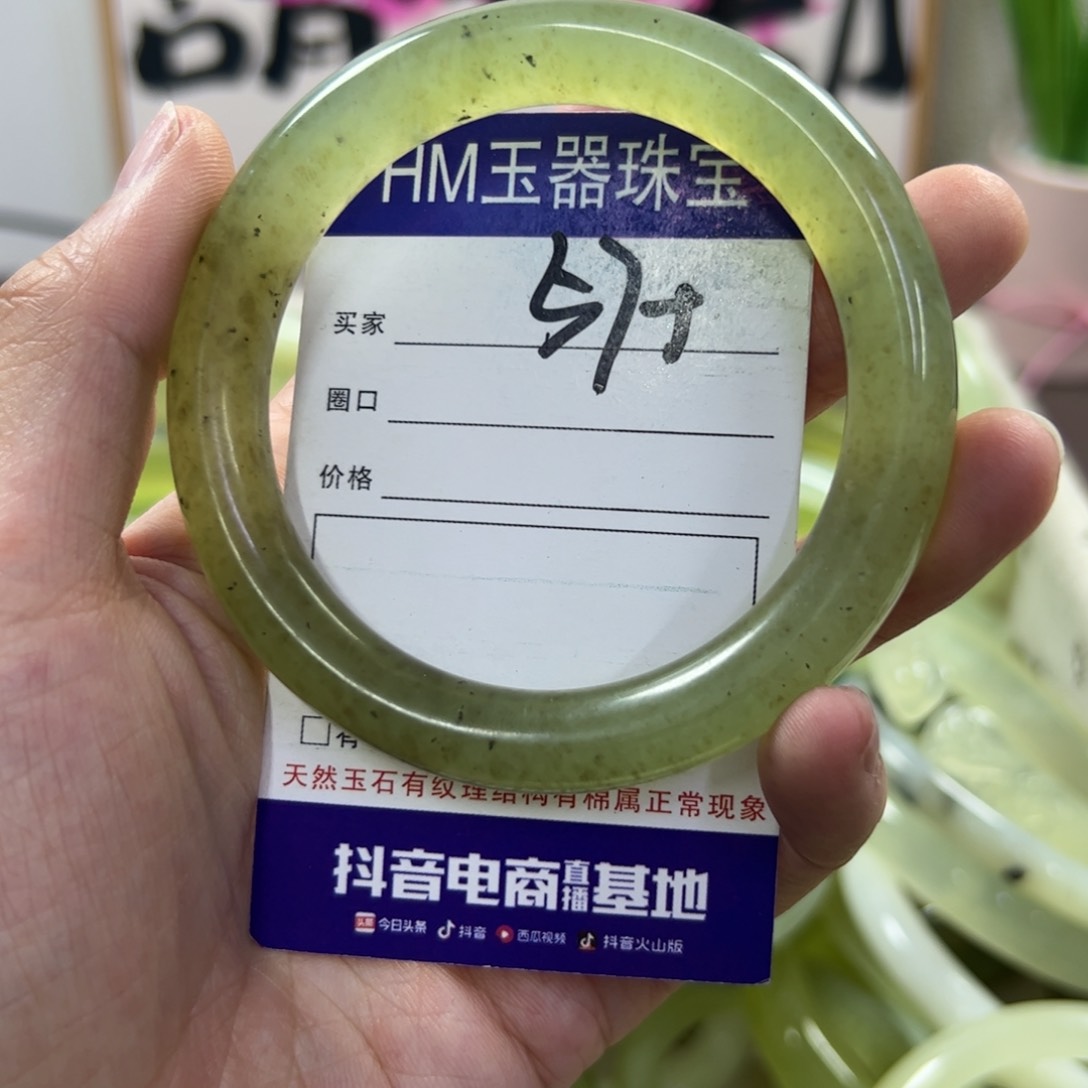 蛇纹石玉手镯未镶嵌348