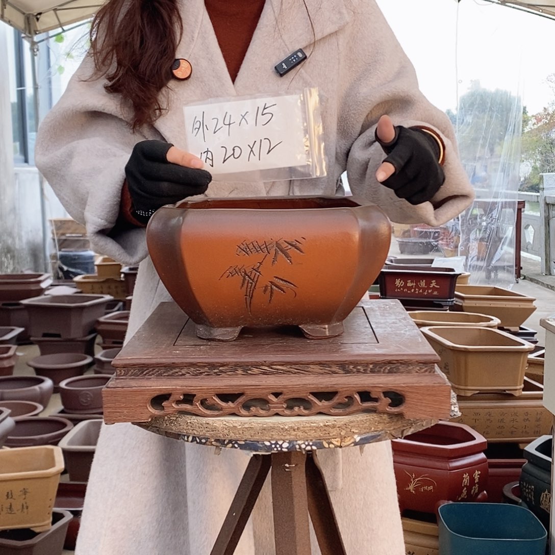 紫砂花盆紫砂花盆