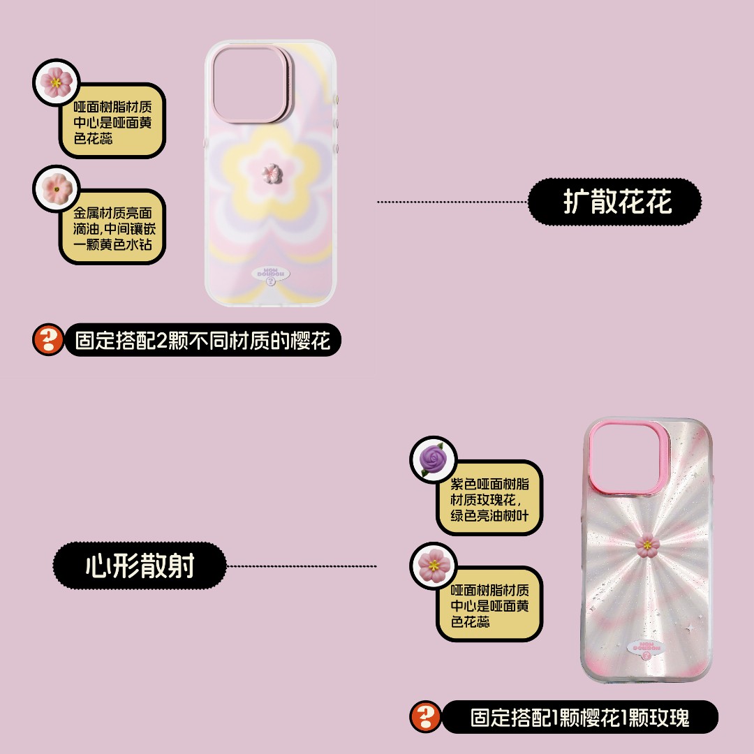 【预售】小豆豆手机壳【扩散系列】可爱手机壳iPhone15/16系列