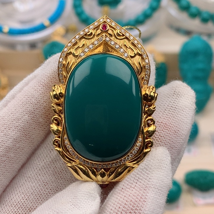 【闪购商品】绿松石配饰18K金镶嵌