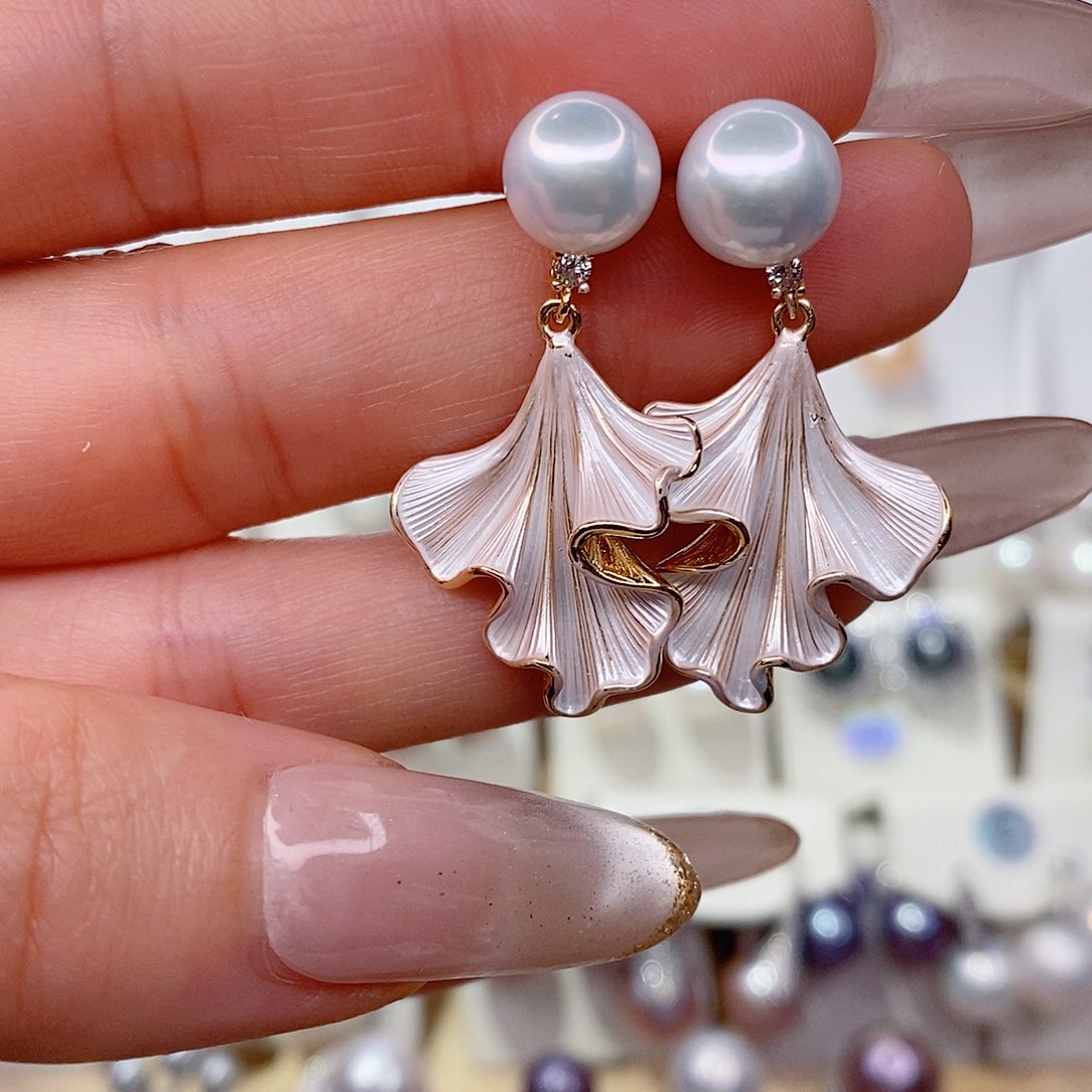 淡水珍珠耳饰未镶嵌