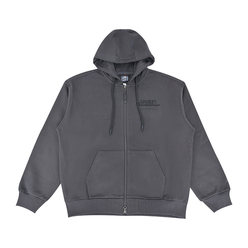 New Balance NB新款男子拉链连帽外套运动休闲卫衣MDF31191-DKG