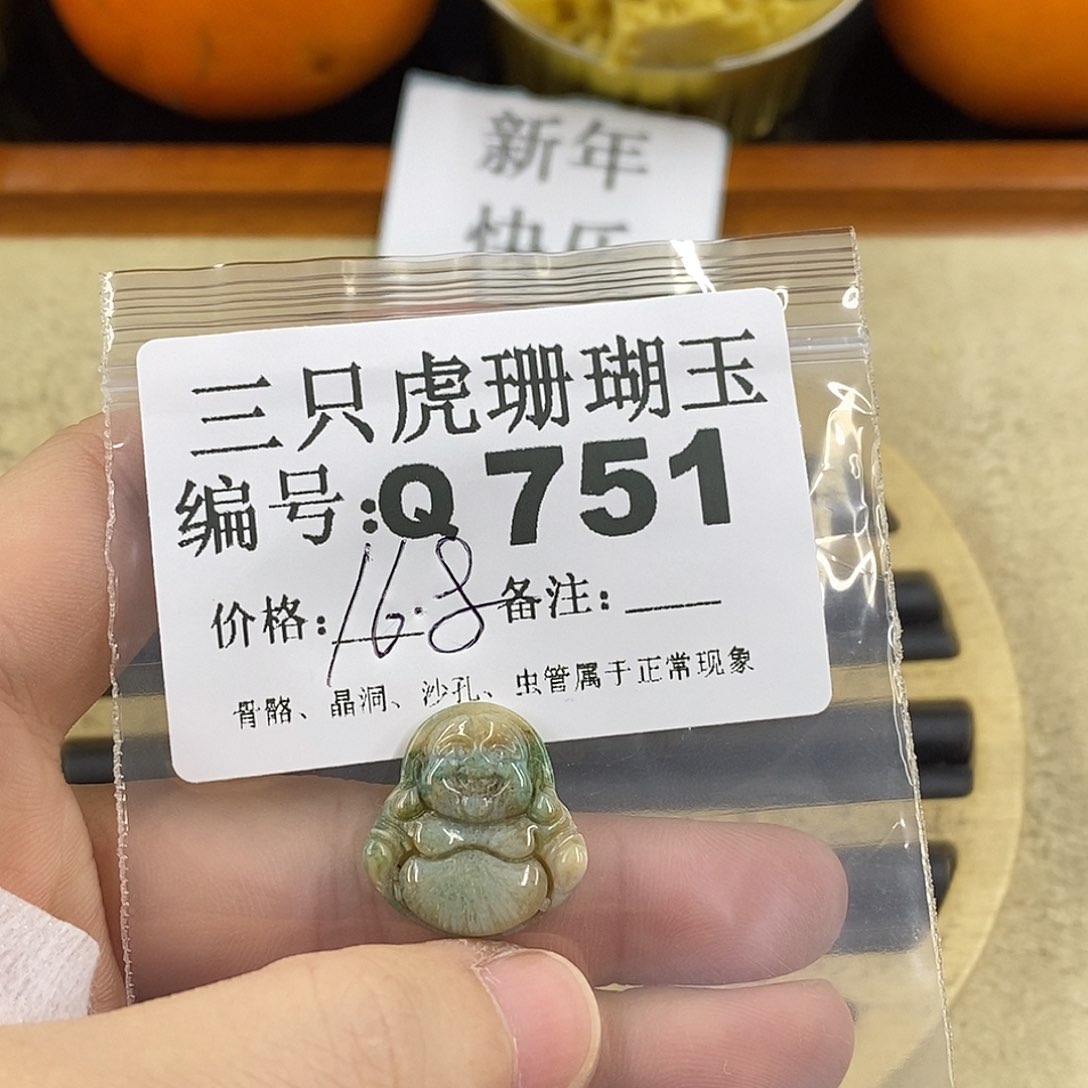 硅化珊瑚（珊瑚玉）1未镶嵌小*～