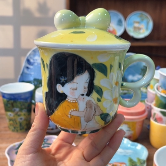 炉景德镇釉下手绘陶瓷 