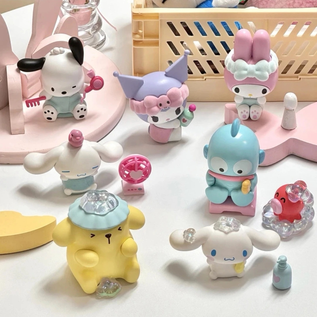 【代拆】Sanrio characters三丽鸥沐浴时光系列潮玩盲盒 手办