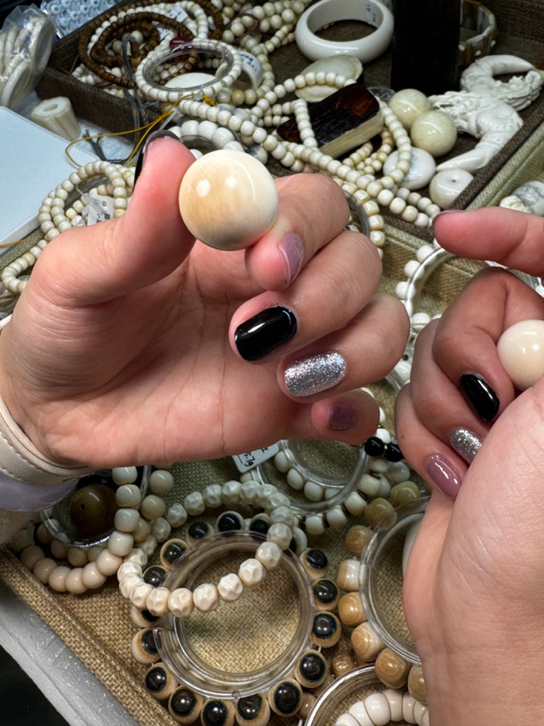 天然猛犸牙2.0吊坠配饰单珠