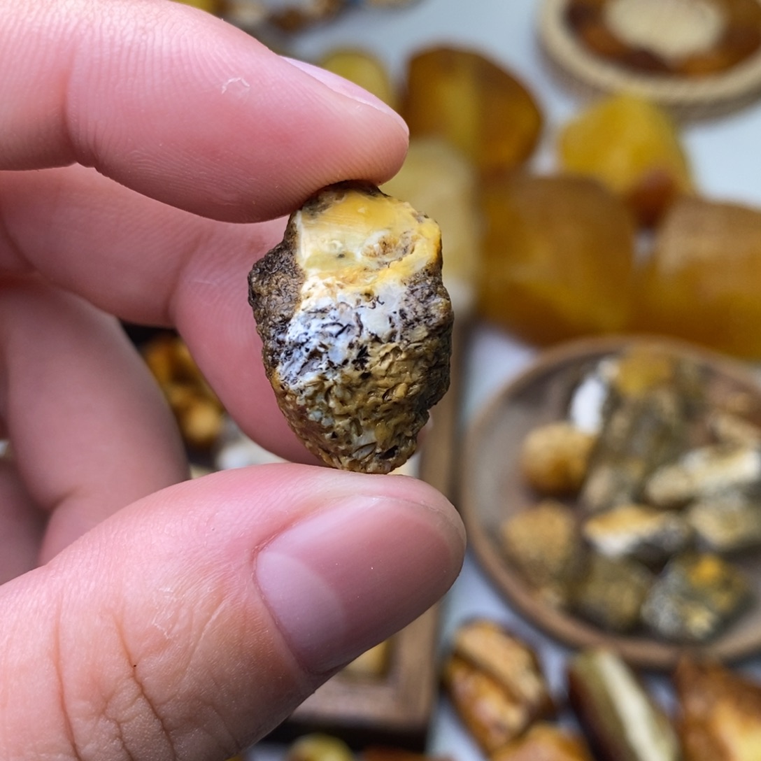 空***青定制琥珀天然蜜蜡