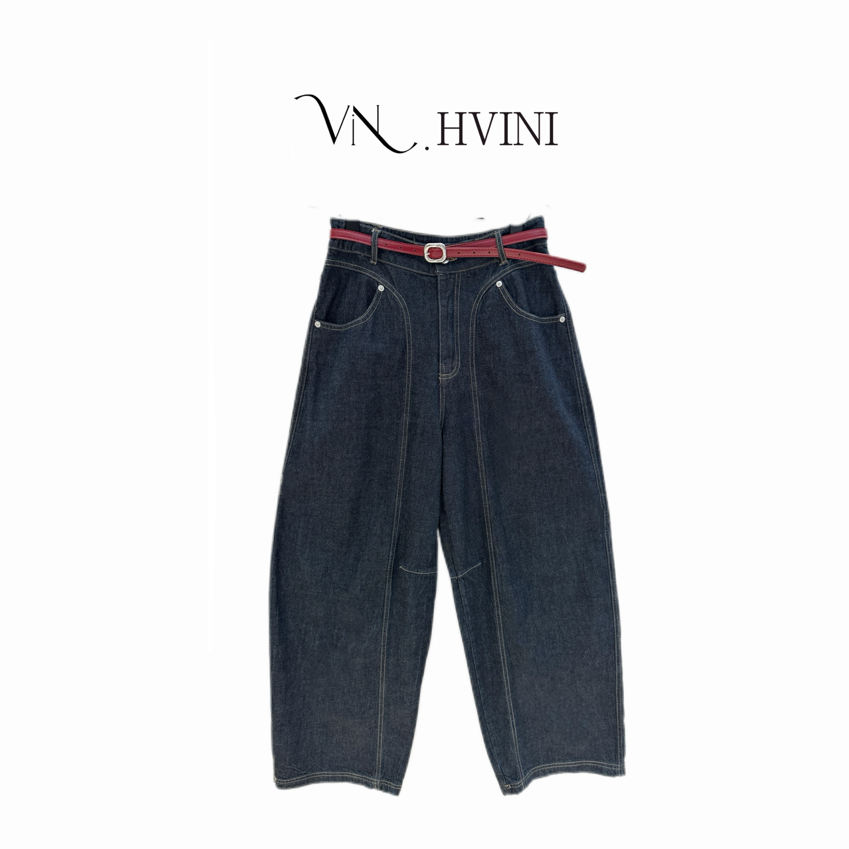 HUANG  VINI【黄微倪】 新潮休闲百搭显瘦牛仔裤L1051