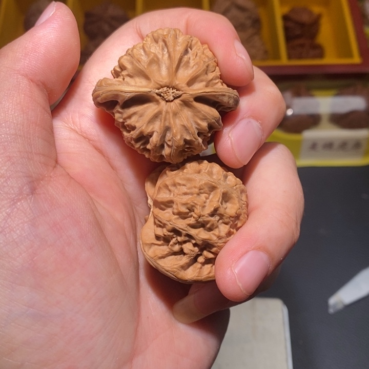 文玩核桃把件42宫灯