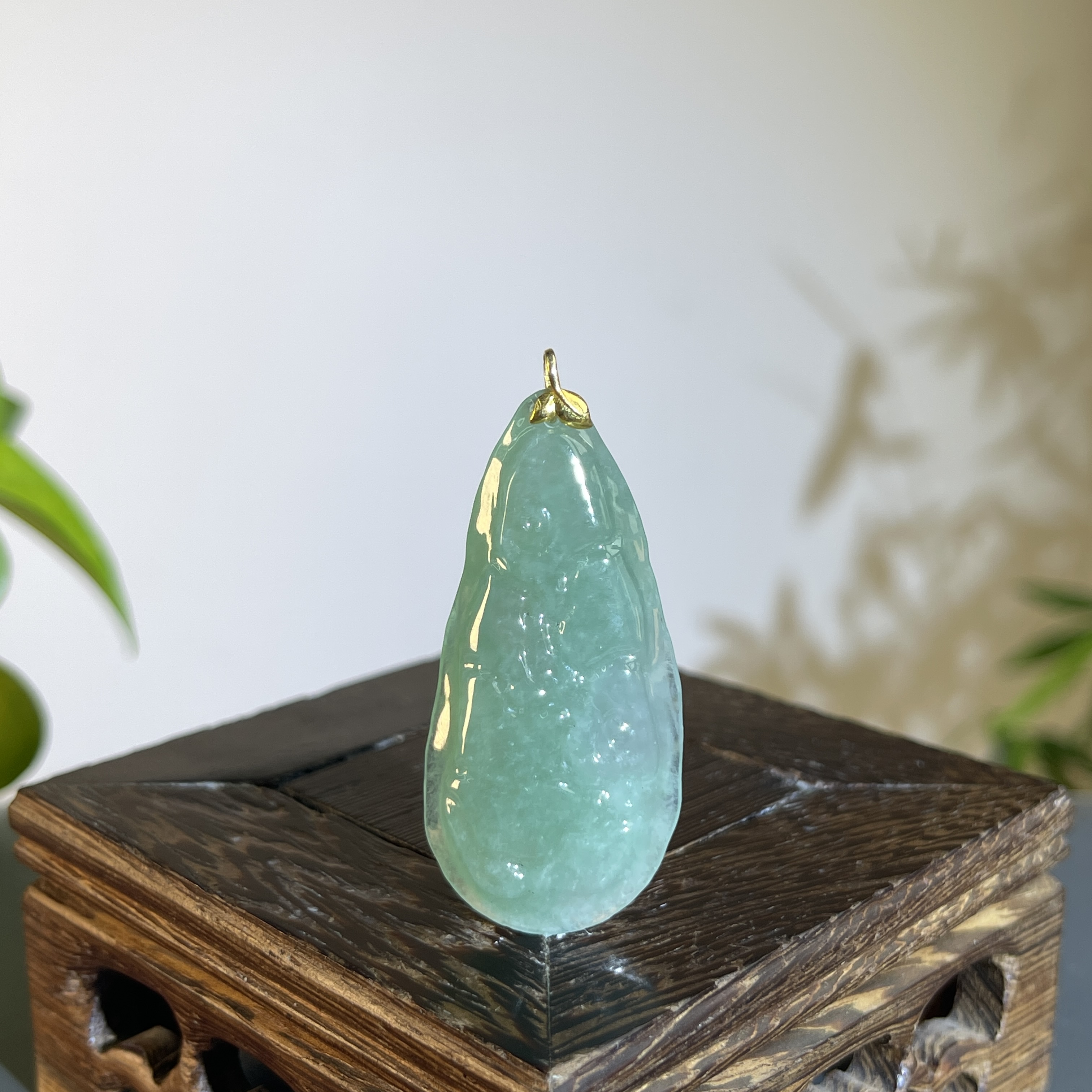 JCB05-62  18K精品天然翡翠A货原石吊坠