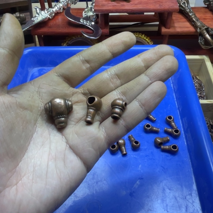 藏传小元素三通紫利马3个