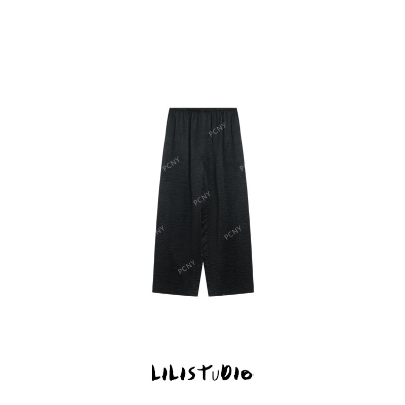 PCNY「永夜漫游」不理理夏季新款小众女装醋酸舒适百搭休闲裤
