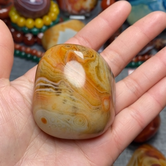 玛瑙/玉髓珠宝奇石未镶嵌福*