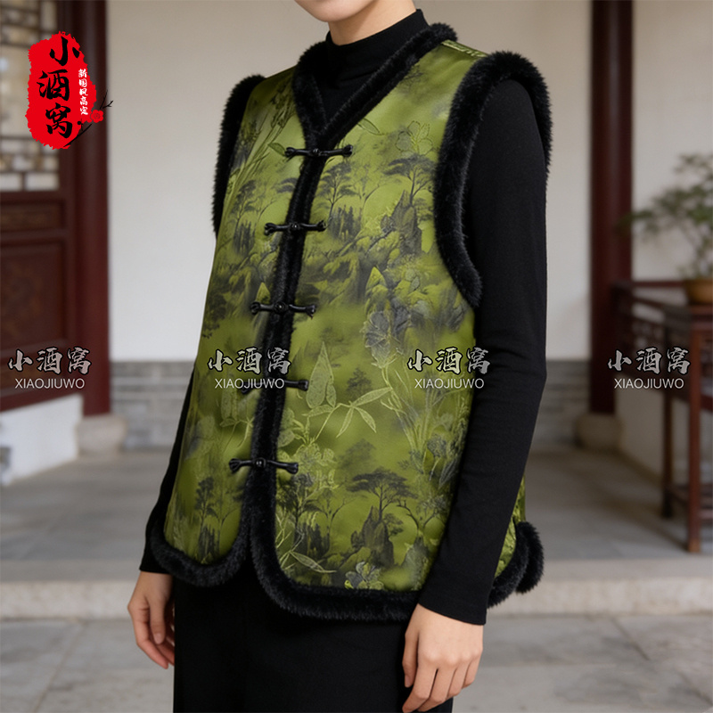 [梦山川-马甲]小酒窝新国风 新中式秋冬时尚气质马甲-62