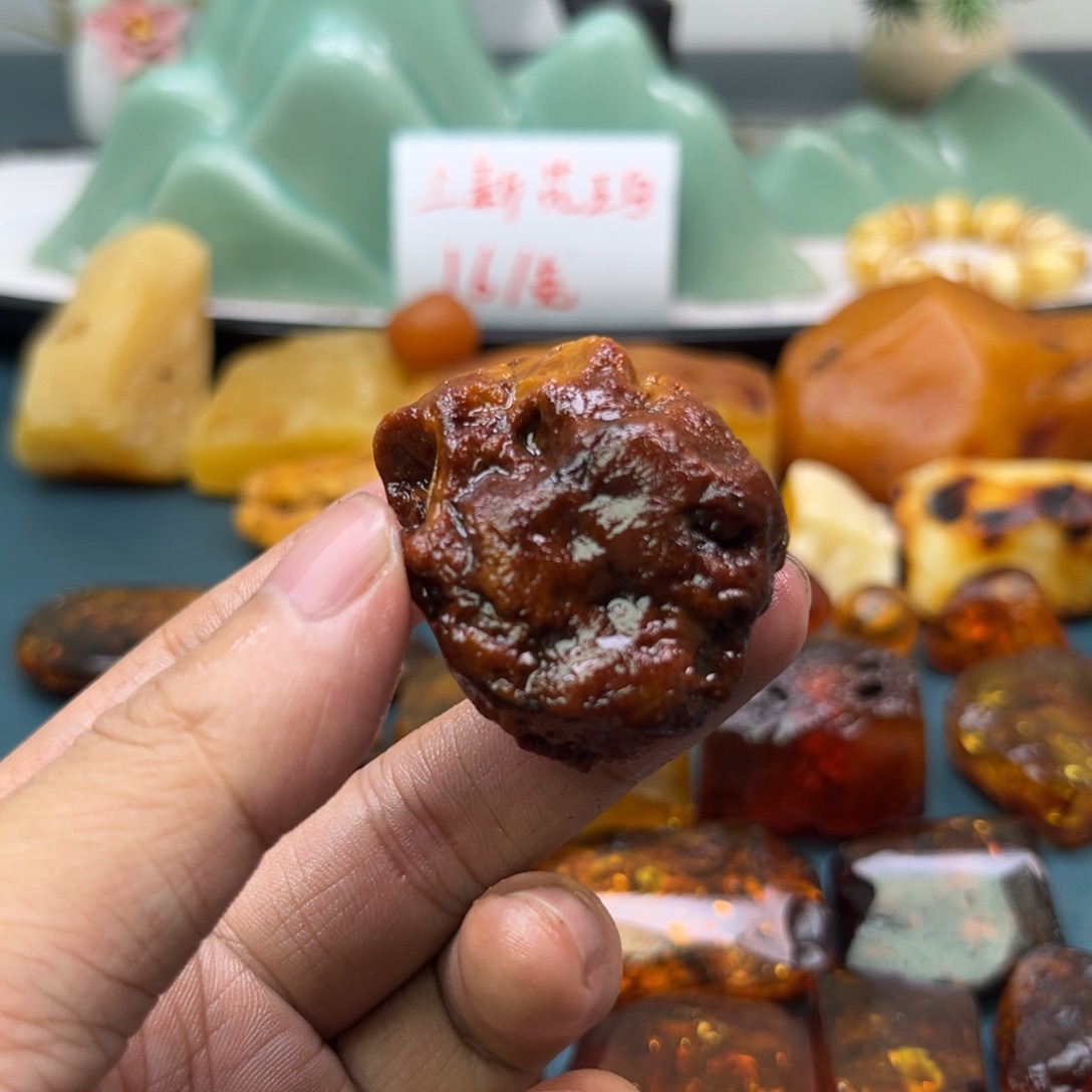 太***呀定制琥珀未镶嵌蜜蜡原石不退不换