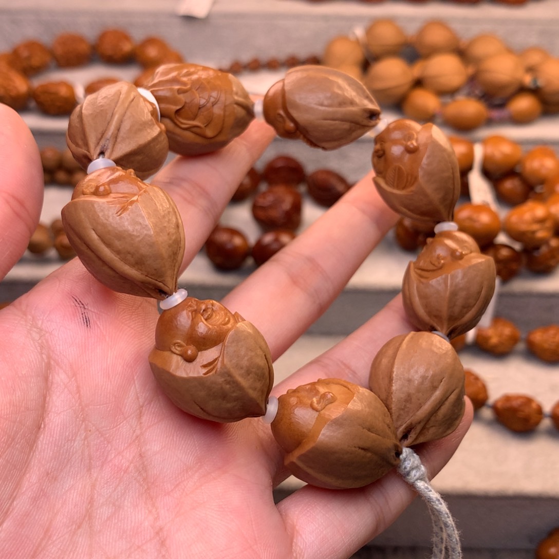 橄榄核手串/手链2.1铁包衣弥勒