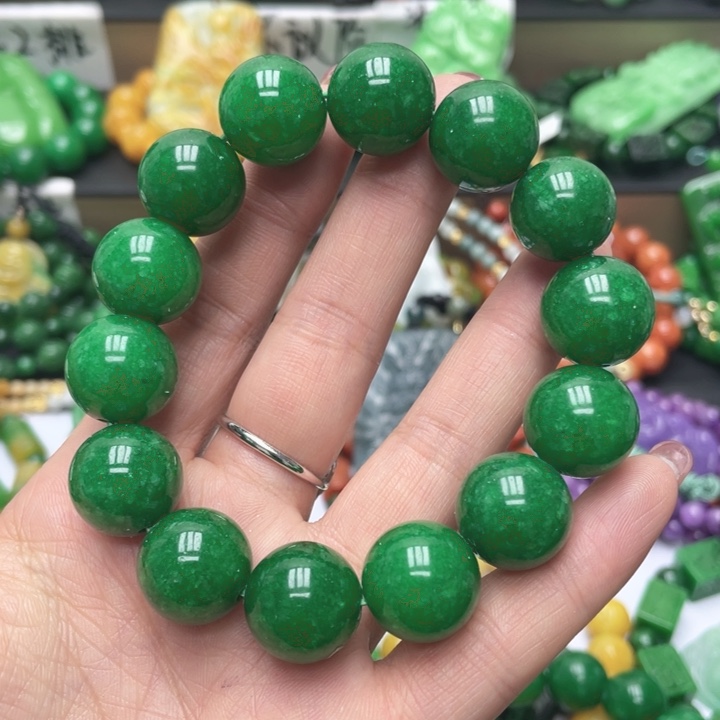 翡翠未镶嵌手链手链16