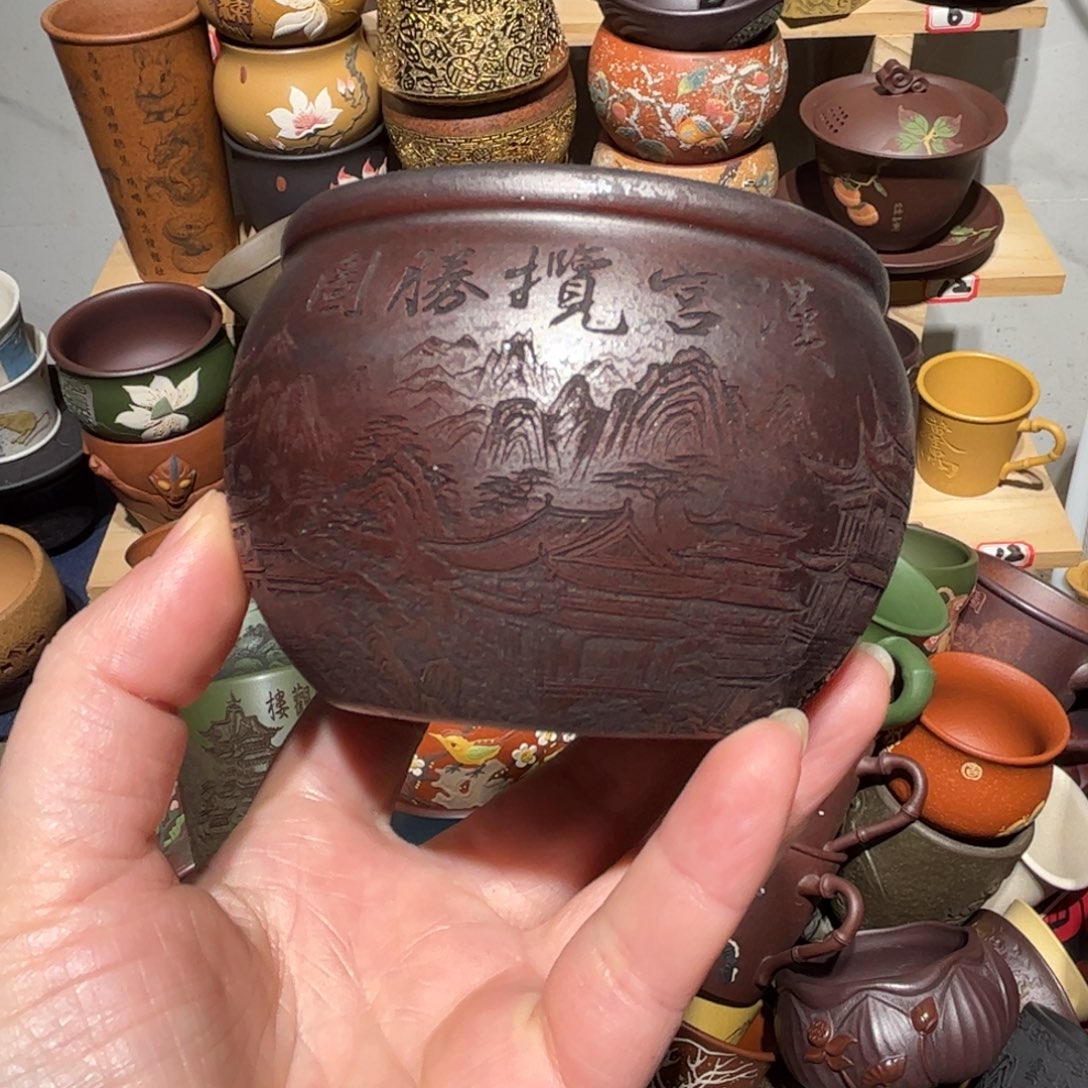 紫砂茶杯宜兴紫砂主人杯
