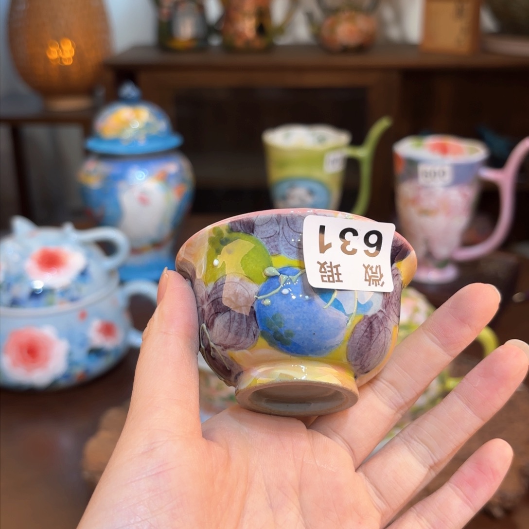景德镇手绘高温釉下彩陶瓷茶具