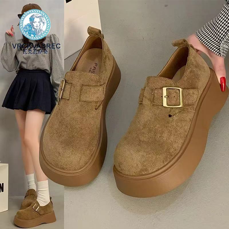 VRCKVASREC瓦克瓦萨奇浅口金属魔术贴勃肯鞋女2025年新款韩版女鞋