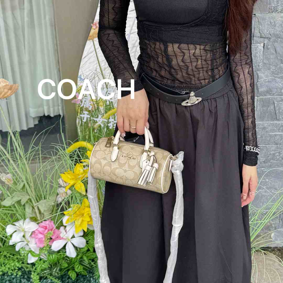 95新 COACH/蔻驰 LQ04全新经典手提斜跨包包