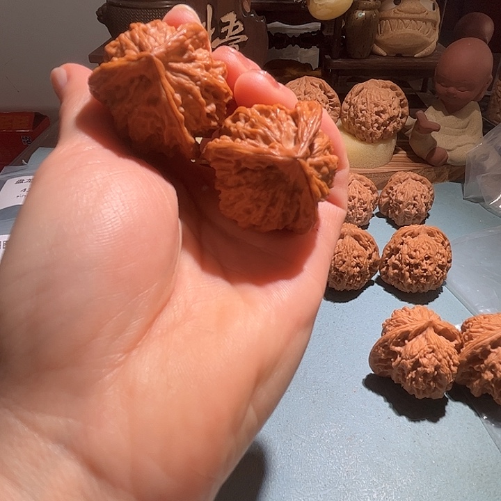 文玩核桃把件三棱37